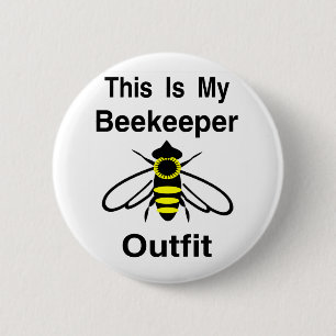 Beekeeper Outfit 2 Inch Round Button
