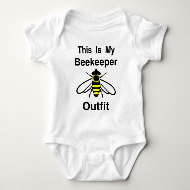 Beekeeper Outfit Baby Bodysuit (Front)