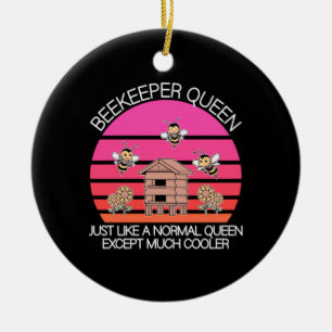Beekeeper Queen Ceramic Ornament
