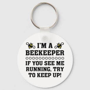 Beekeeper Running Keychain
