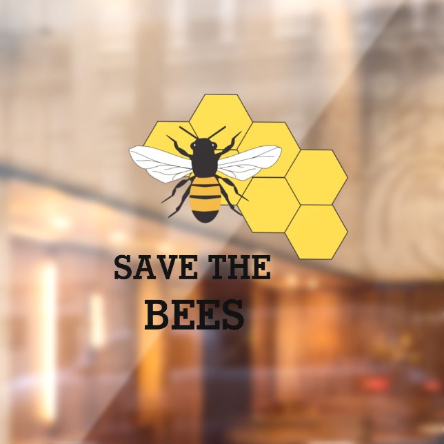 Beekeeper Save the Bees Window Cling (Sheet 2)