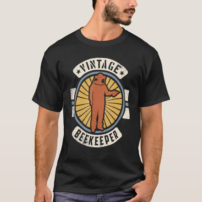 Beekeeper Vintage Classic Retro 60s 70s T-Shirt (Front)