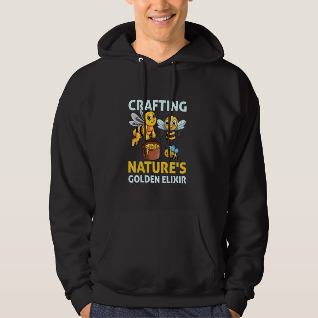 Beekeepers Bee Beekeeping Beekeeper Honey Lover Hoodie (Front)