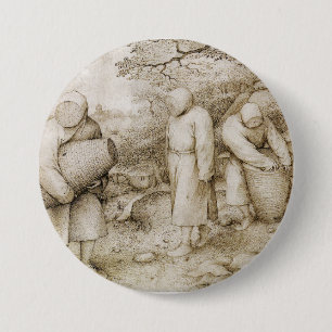 Beekeepers by Pieter Bruegel the Elder 3 Inch Round Button