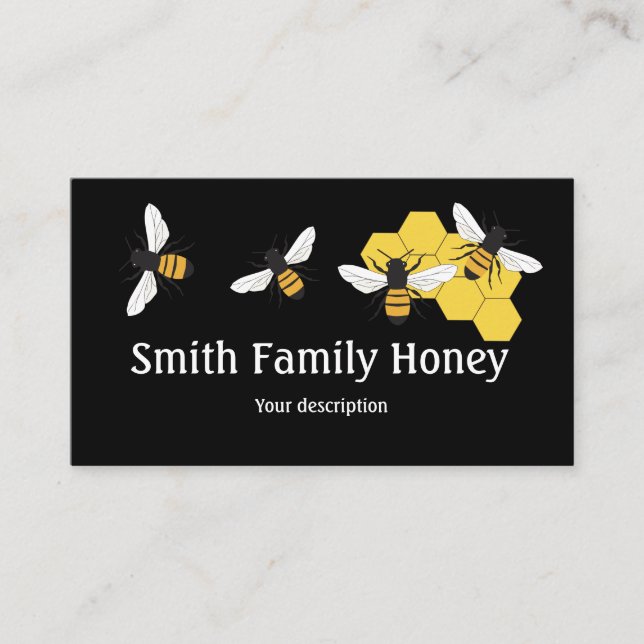 Beekeepers Honey Bee Business Card (Front)