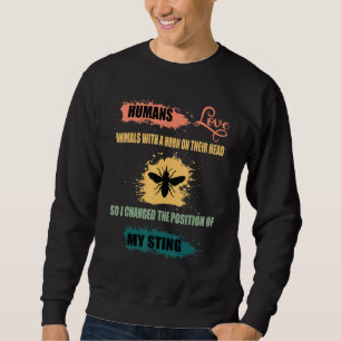 Beekeeping Bee Corn   Bee Apiologist Retro Beekeep Sweatshirt