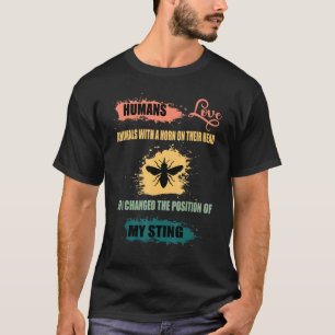 Beekeeping Bee Corn   Bee Apiologist Retro Beekeep T-Shirt