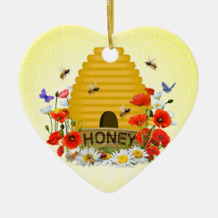 Beekeeping Ceramic Ornament