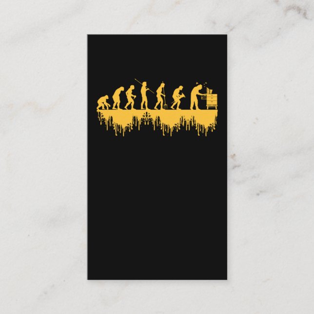 Beekeeping Evolution Honey Funny Beekeeper Business Card (Front)