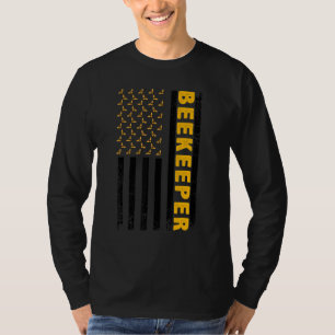 Beekeeping For Men Women USA American Bee   T-Shirt