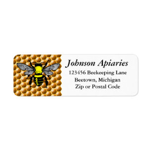 Beekeeping Honey Bee Return Address Business