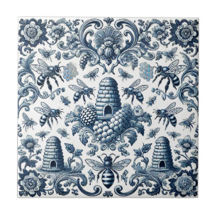 Beekeeping Stamps Ukraine Apiculture Vintage Tile
