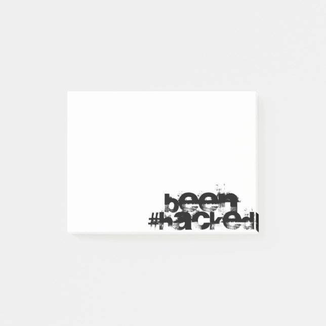 Been Hacked Post-it Notes (Front)