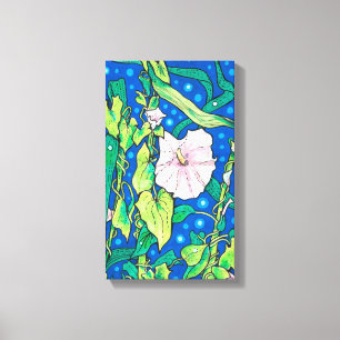 Beendweed Reed Summer Wildflowers Floral Painting Canvas Print