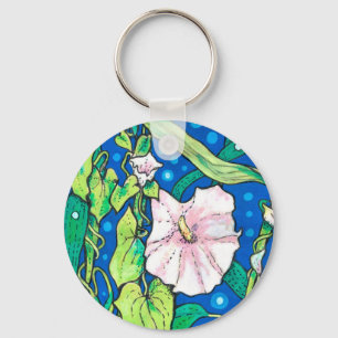 Beendweed Reed Summer Wildflowers Floral Painting Keychain