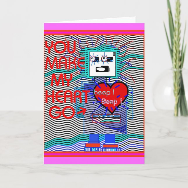 Beep ! Beep ! RoBoT Valentine's Card (Front)