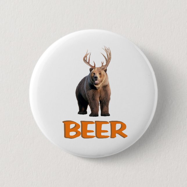 Beer 2 Inch Round Button (Front)