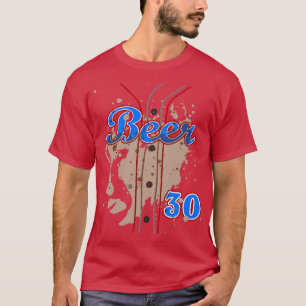 BEER 30 Beer Drinker Halloween Costume Tailgate Pa T-Shirt