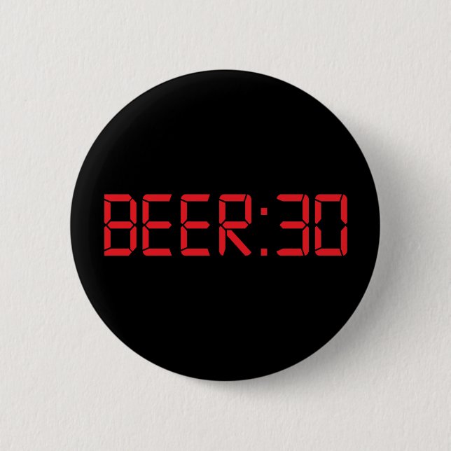 Beer 30 Thirty Irish 2 Inch Round Button (Front)