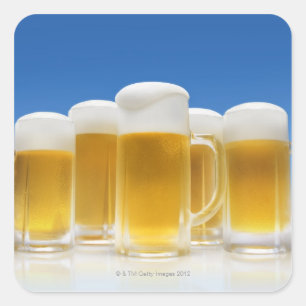 Beer 6 square sticker