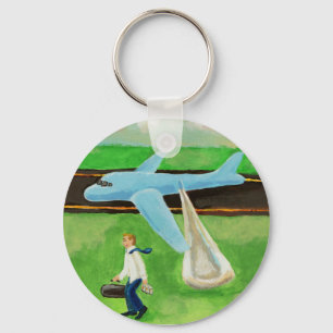 Beer, a Big Slide, and my Dignity - quitting plane Keychain