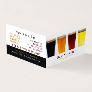 Beer & Ale Display, Pub/Brewery, Detailed Business Card