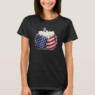 Beer American Flag 4th Of July Men Women Merica U T-Shirt