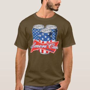 Beer American Flag Beer Lover 4th Of July Men T-Shirt