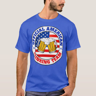 Beer American Flag Indepence Day 4th of July Men T-Shirt