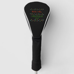 Beer And BBQ Christmas In July Gift Golf Head Cover