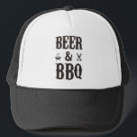 Beer and BBQ Trucker Hat<br><div class="desc">Proven to get more beers and grilled!</div>