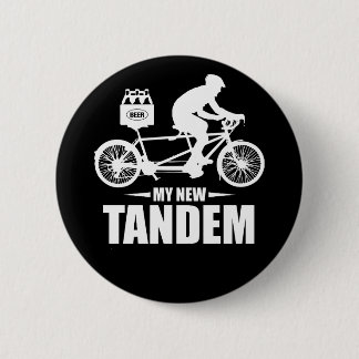 Beer And Bike Is A Perfect Tandem 2 Inch Round Button