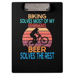Beer And Biking Birthday Clipboard