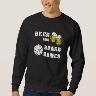 Beer And Board Games Gamer Gaming Geek Nerd Backga Sweatshirt