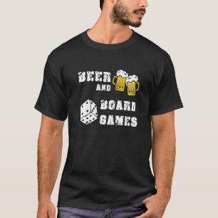 Beer And Board Games Gamer Gaming Geek Nerd Backga T-Shirt