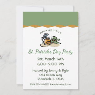 Beer and Leprechaun Invitation