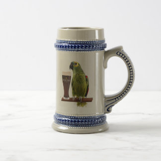 Beer and Parrot Beer Stein