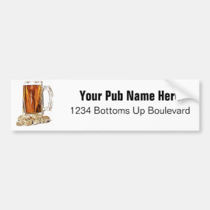 Beer and Peanuts Bumper Sticker