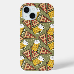 Beer and Pizza Lovers iPhone 15 Case