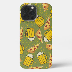 Beer and Pizza Pattern iPhone 13 Pro Max Case