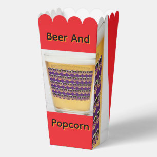 Beer And Popcorn Favor Box