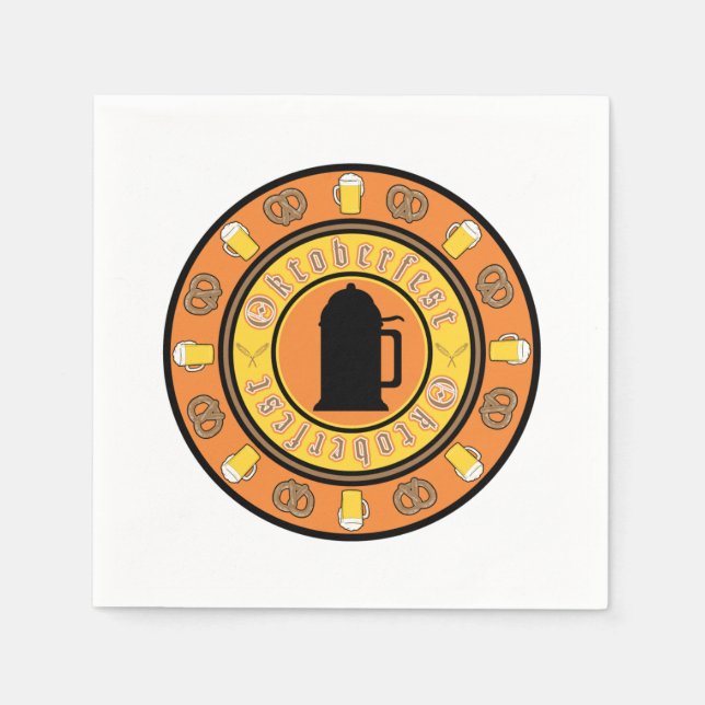 Beer and Pretzels Napkin (Front)