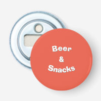 Beer and Snacks customizable slogan