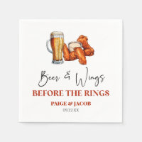 Beer and Wings Before The Rings Rehearsal Dinner