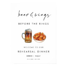 Beer and Wings Before the Rings Rehearsal Dinner