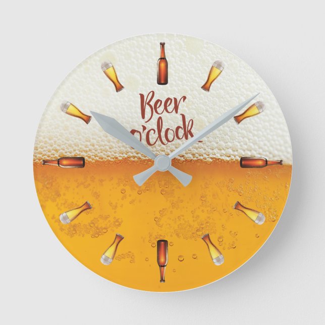 Beer background wall clock (Front)
