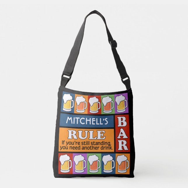 BEER Bar Pop Art custom name bags (Front)