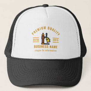 Beer bartender Professional Elegant Gold Trucker Hat
