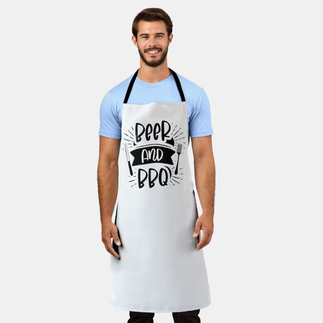 Beer & BBQ Apron (Worn)