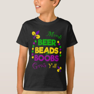 Beer Bead Breast Funny Carnival Party Men Gift Mar T-Shirt